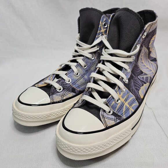 Converse Chuck 70 Hi Tropical Leaf Print Storm Wind Shoes Mens 9 Wo’s 11 A00482C - Picture 1 of 11